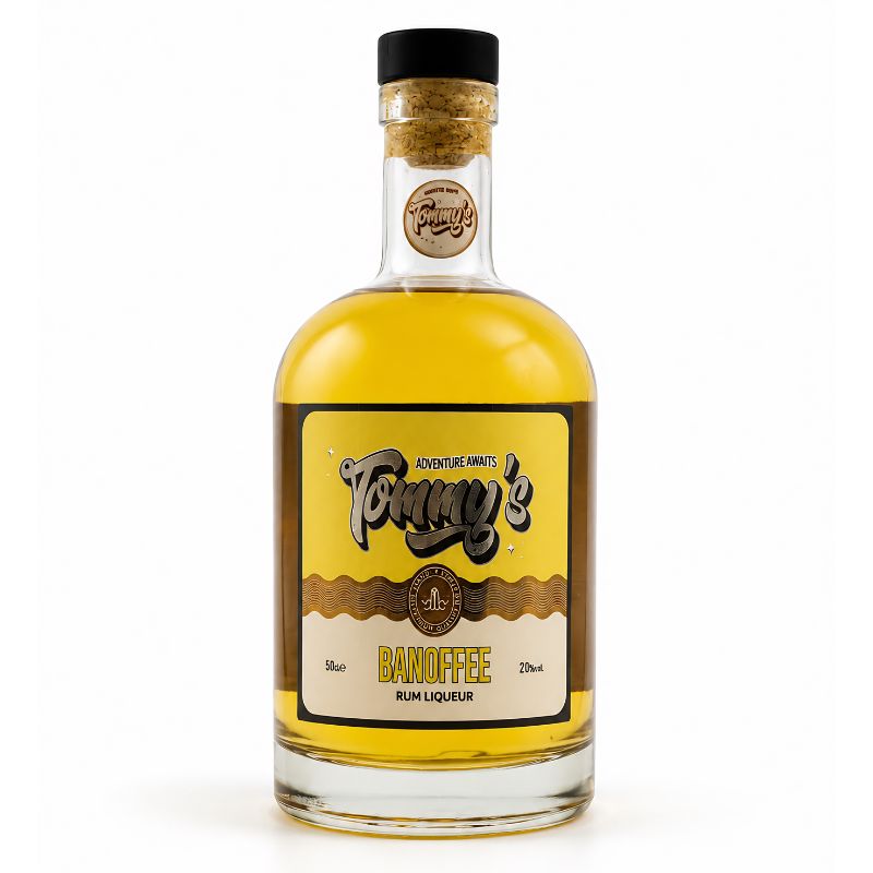Tommy's Banoffee Rum Liqueur bottle
